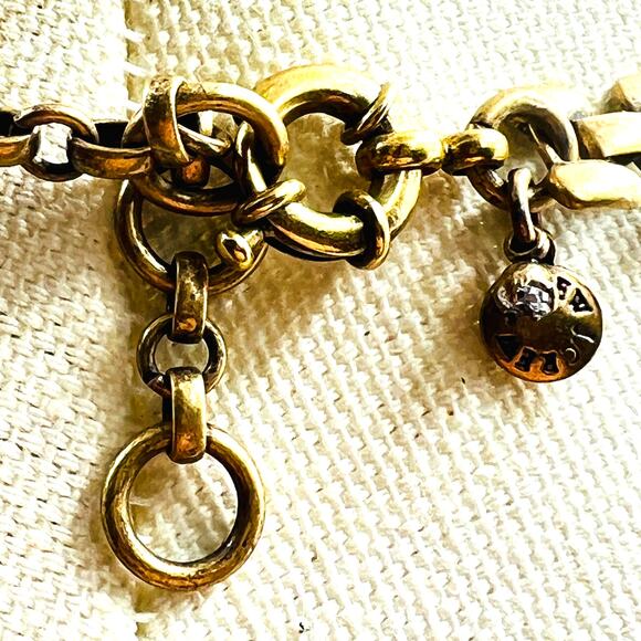 J.Crew Gold Tone Crystal Cluster Statement Necklace Glamorous Runway Maximalist - Picture 4 of 9